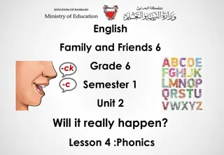 Phonics Lesson for Grade 6: Words ending with 
