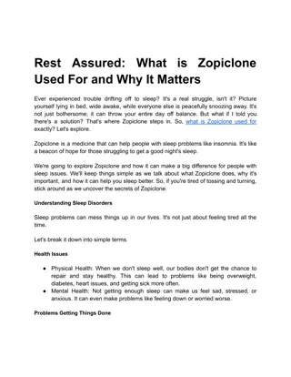 Rest Assured_ What Zopiclone Is Used For and Why It Matters