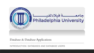 Understanding Databases and Database Applications