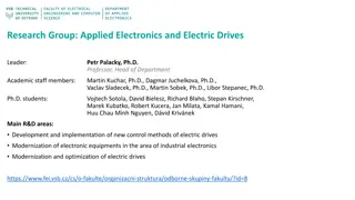 Research Group: Applied Electronics and Electric Drives