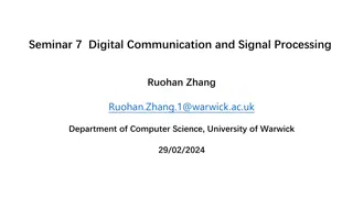Seminar 7  Digital Communication and Signal Processing