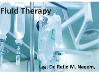 Fluid Therapy in Veterinary Medicine