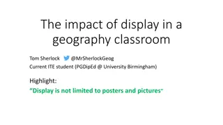 The impact of display in a geography classroom