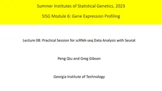 Analyzing scRNA-seq Data Using Seurat: Practical Session Overview