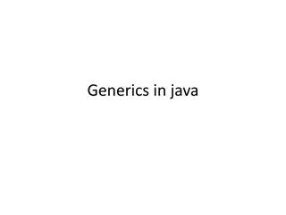 Understanding Generics in Java
