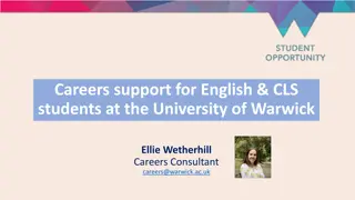 Comprehensive Careers Support for English & CLS Students at University of Warwick