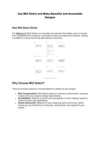 Use MUI Select and Make Beautiful and Accessible Designs