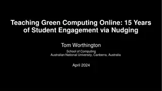 Teaching Green Computing Online: 15 Years of Student Engagement via Nudging
