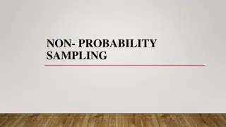 Non-Probability Sampling Methods