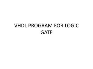 VHDL Logic Gate Programming Examples