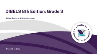 Remote Administration of DIBELS 8th Edition Grade 3 MOY Assessment