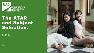 Understanding the ATAR and Subject Selection Process for Year 10 Students