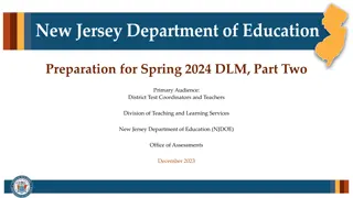 Preparation for Spring 2024 DLM, Part Two