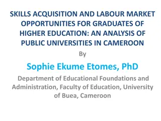 Skills Acquisition and Labour Market Opportunities for Graduates in Cameroon's Public Universities