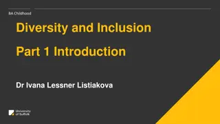 Diversity and Inclusion Part 1 Introduction