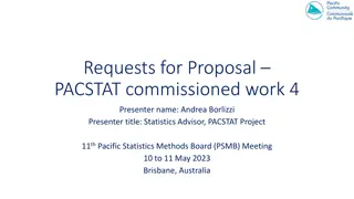 Requests for Proposal–PACSTAT commissioned work 4
