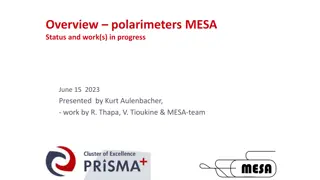Overview of MESA Polarimeters and Work in Progress