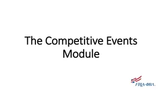 The Competitive Events Module