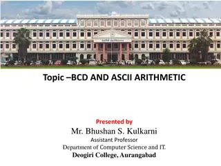 BCD and ASCII Arithmetic in 8086 Assembly Language