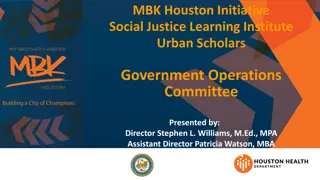 Addressing Disparities in Houston Youth: MBK Initiative Overview