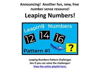 Exciting New Free Number Sense Resource - Leaping Numbers Pattern Challenges!