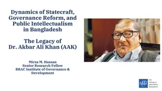 Dynamics of Statecraft and Public Intellectualism: The AAK Legacy