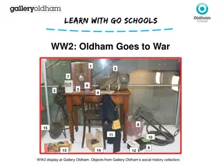 WW2: Oldham Goes to War Display at Gallery Oldham