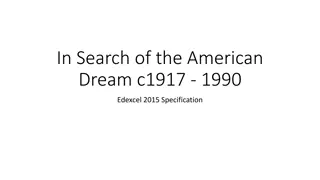 Exploration of the Evolution of American Society and Culture, 1917-1990