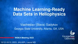 Machine Learning-Ready Data Sets in Heliophysics