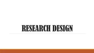 Research Design: Key Concepts and Features