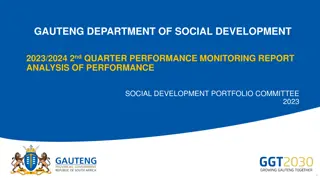 Gauteng Department of Social Development 2nd Quarter Performance Analysis 2023/2024