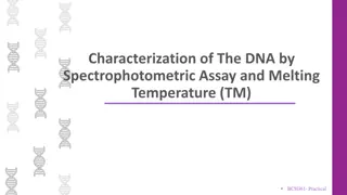 Comprehensive DNA Characterization Methods in Molecular Biology