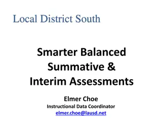 SBAC Summative and Interim Assessments for Instructional Decision Making