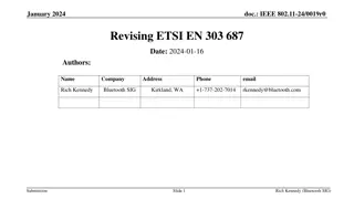 Revising ETSI Standard for License-Exempt Operation in 6 GHz Band