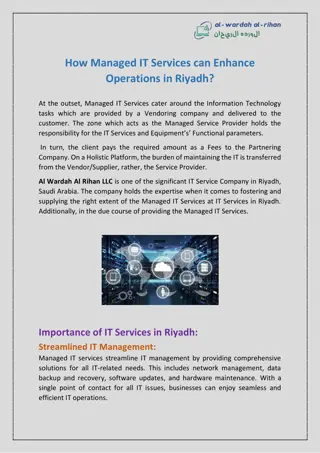 How Managed IT Services can Enhance Operations in Riyadh?