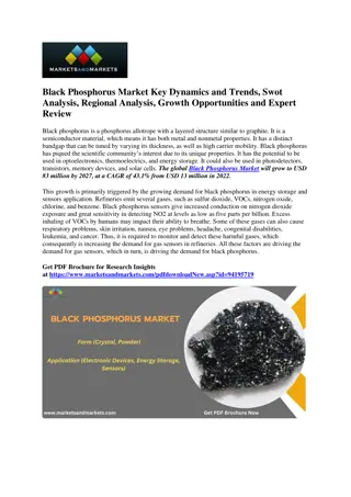 North America Leads the Charge in Black Phosphorus Adoption