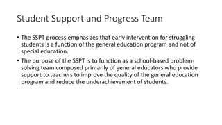 Student Support and Progress Team: Enhancing General Education Programs for Student Success