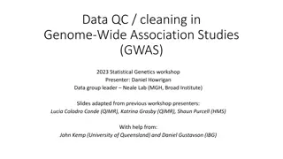 Genome-Wide Association Studies in Statistical Genetics Workshop