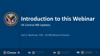 VA Central IRB Updates: Overview & Process Insights