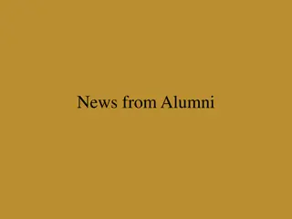 Exciting Updates from Alumni Across Various Fields