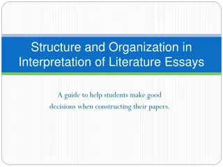Constructing Effective Paper Structure in Literary Essays
