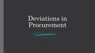 Understanding Deviations in Procurement Process