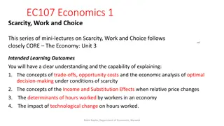 Economics Lecture Series on Scarcity, Work, and Choice