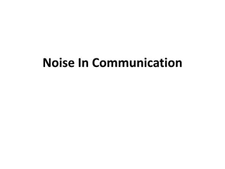 Noise in Communication Systems