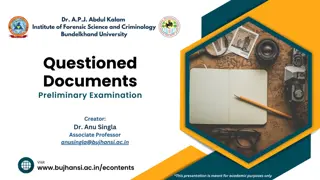 Comprehensive Examination of Contested Documents for Forensic Analysis