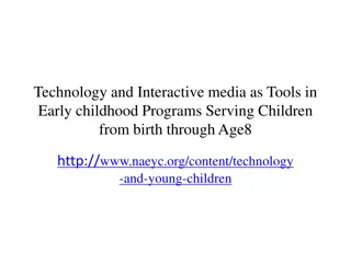 Exploring Technology and Interactive Media in Early Childhood Programs