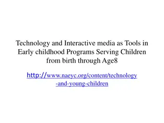 Technology and Interactive Media in Early Childhood Programs