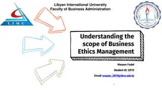 Understanding Business Ethics Management at Libyan International University