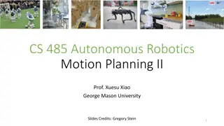 Introduction to Motion Planning in Autonomous Robotics