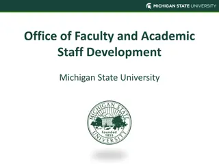 Office of Faculty and Academic Staff Development at Michigan State University